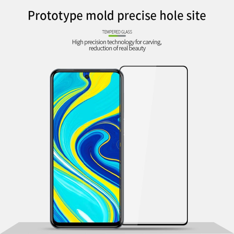 For Xiaomi Redmi Note 9S MOFI 9H 2.5D Full Screen Tempered Glass Film(Black) -  by MOFI | Online Shopping South Africa | PMC TechLife