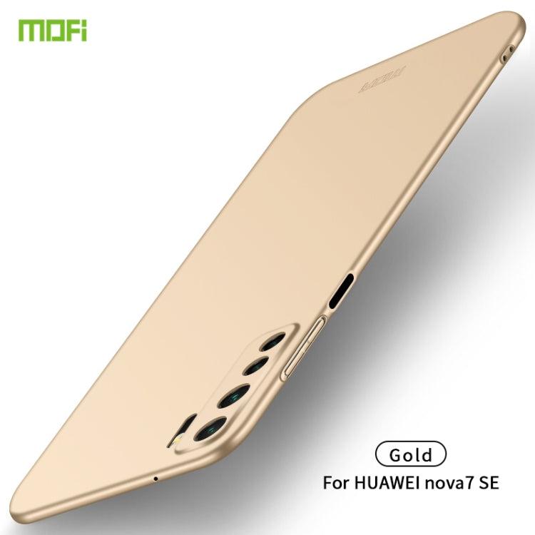 For Huawei Nova 7 SE MOFI Frosted PC Ultra-thin Hard Case(Gold) - Huawei Cases by MOFI | Online Shopping South Africa | PMC Jewellery