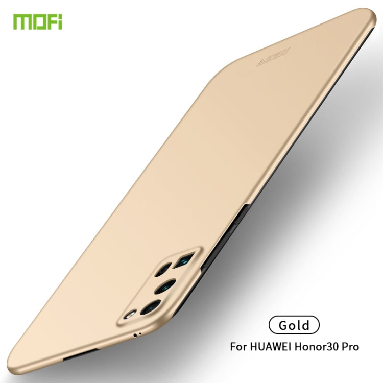 For Huawei Honor 30 Pro MOFI Frosted PC Ultra-thin Hard Case(Gold) - Honor Cases by MOFI | Online Shopping South Africa | PMC Jewellery