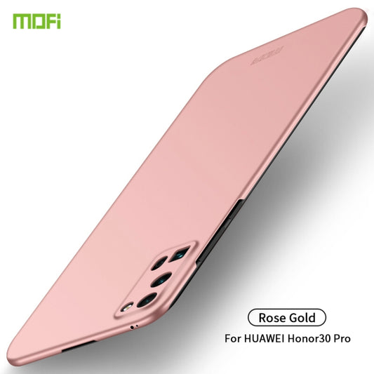 For Huawei Honor 30 Pro MOFI Frosted PC Ultra-thin Hard Case(Rose gold) - Honor Cases by MOFI | Online Shopping South Africa | PMC Jewellery