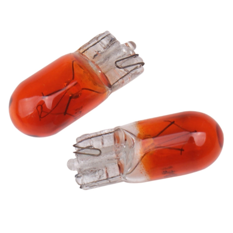 5pcs T10 12v 5w car instrument light reading light(amber) - Instrument Lights by PMC TechLife | Online Shopping South Africa | PMC TechLife | Buy Now Pay Later Mobicred