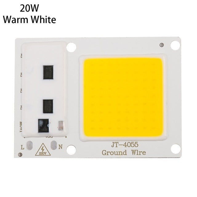 High Power 220V LED FloodlightCool/Warm White COB LED Chip IP65 Smart IC Driver Lamp(20W warm white) - Celling Lights & Chandeliers by PMC Jewellery | Online Shopping South Africa | PMC Jewellery | Buy Now Pay Later Mobicred