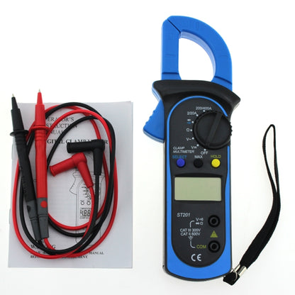 ANENG ST201 AC And DC Digital Clamp Multimeter Voltage And Current Measuring Instrument Tester( Blue) - Digital Multimeter by ANENG | Online Shopping South Africa | PMC Jewellery | Buy Now Pay Later Mobicred