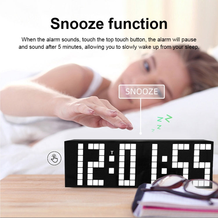 Digital Electronic Alarm Clock Creative LED Desk Clock US Plug, Style:4 Digits 7 Segments(Green Light) - Alarm Clocks by PMc TechLife | Online Shopping South Africa | PMc TechLife | Buy Now Pay Later Mobicred