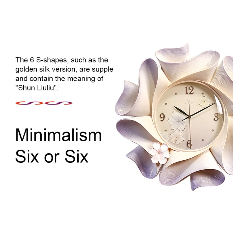 Creative Wall Clock Pure Hand-painted Wall Clock(Purple) - Wall Clock by PMc TechLife | Online Shopping South Africa | PMc TechLife | Buy Now Pay Later Mobicred