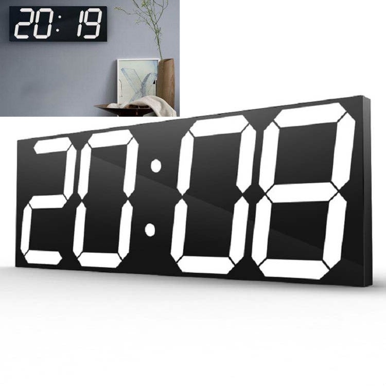 Wall Sticker LED Wall Clock Decorative Clock Creative Acrylic Mirror Clock US Plug, Style:Remote Version Sealed Box(White Font) - Wall Clock by PMc TechLife | Online Shopping South Africa | PMc TechLife | Buy Now Pay Later Mobicred