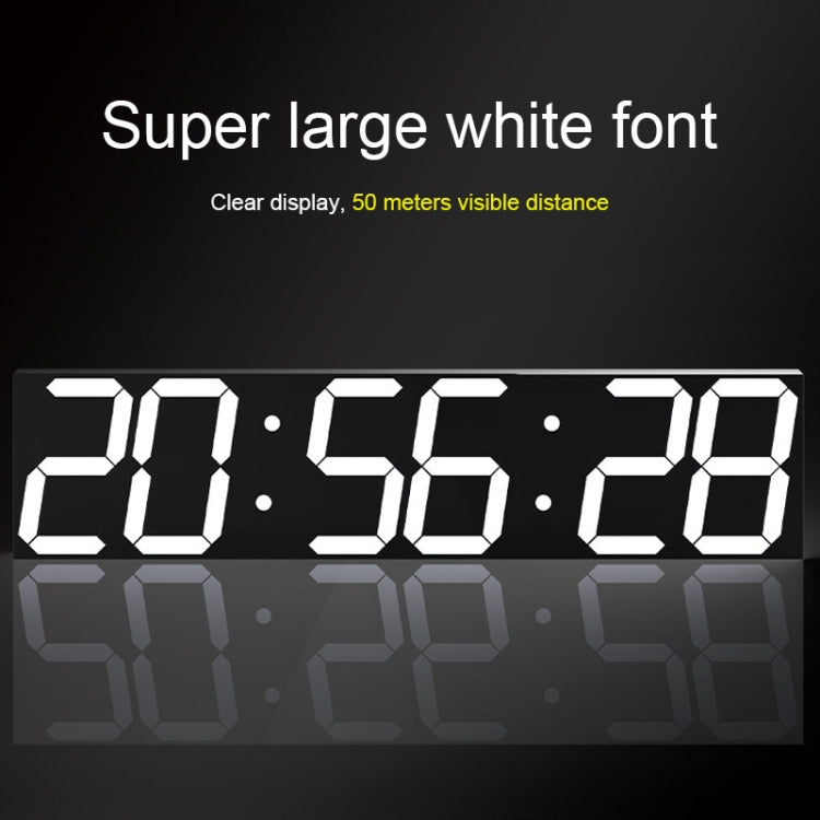 Multifunctional LED Wall Clock Creative Digital Clock, Style:Hollow Remote Control(White Font) - Wall Clock by PMc TechLife | Online Shopping South Africa | PMc TechLife | Buy Now Pay Later Mobicred