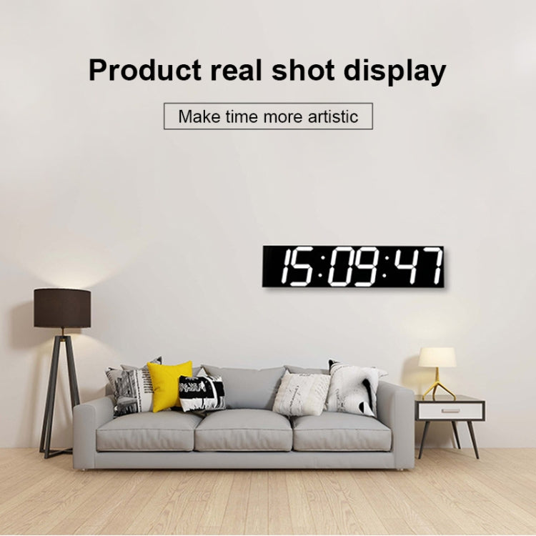 Multifunctional LED Wall Clock Creative Digital Clock, Style:Hollow Remote Control(Red Font) - Wall Clock by PMc TechLife | Online Shopping South Africa | PMc TechLife | Buy Now Pay Later Mobicred