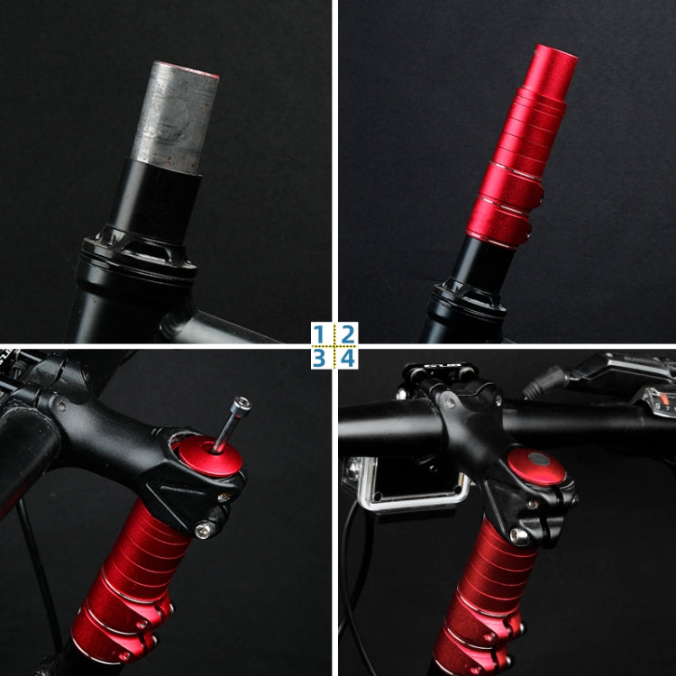 FMFXTR Mountain Bike Handlebar Aluminum Alloy Height Increaser, Increase Height:14.4cm(Red) - free shipping - PMc TechLife - Order now!