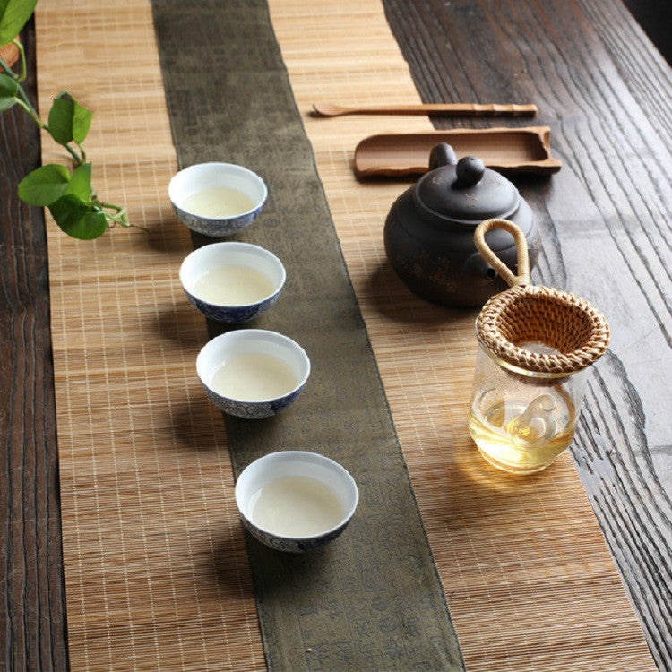 Bamboo Woven Creative Filter Reusable Filter Tea Colander Gadget, Style:Bamboo Pole Gauze Plum Tea Leak - Tea Strainers by PMC TechLife | Online Shopping South Africa | PMC TechLife | Buy Now Pay Later Mobicred
