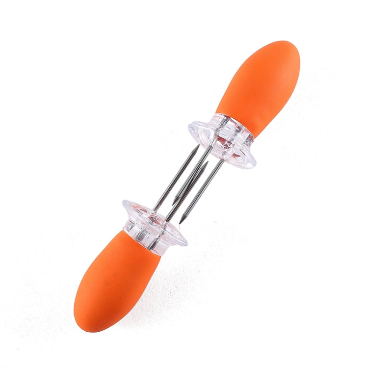 5 Pairs Outdoor BBQ Stainless Steel Corn Fork Fruit Fork Corn Device(Orange) - free shipping - PMC TechLife - Order now!