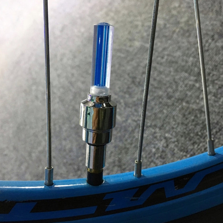 10 PCS LED Bicycle Lights Wheel Tire Valve Caps Bike Accessories Cycling Lantern Spokes Lamp(Blue) - Decorative Lights by PMC Jewellery | Online Shopping South Africa | PMC Jewellery