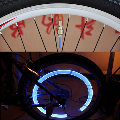 10 PCS LED Bicycle Lights Wheel Tire Valve Caps Bike Accessories Cycling Lantern Spokes Lamp(Blue) - Decorative Lights by PMC Jewellery | Online Shopping South Africa | PMC Jewellery