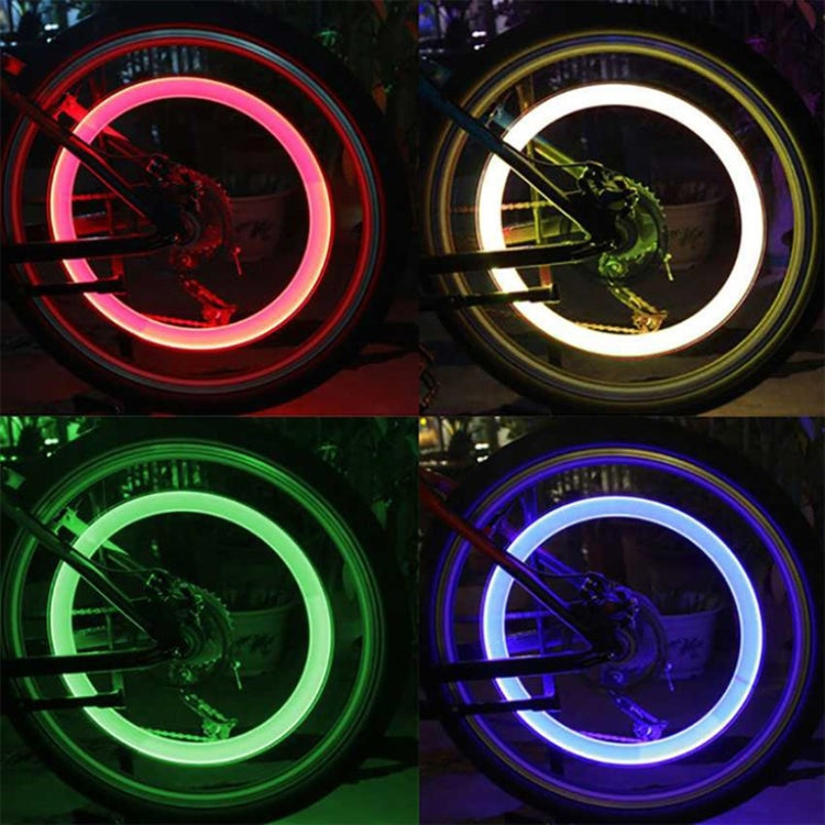 10 PCS LED Bicycle Lights Wheel Tire Valve Caps Bike Accessories Cycling Lantern Spokes Lamp(Blue) - Decorative Lights by PMC Jewellery | Online Shopping South Africa | PMC Jewellery