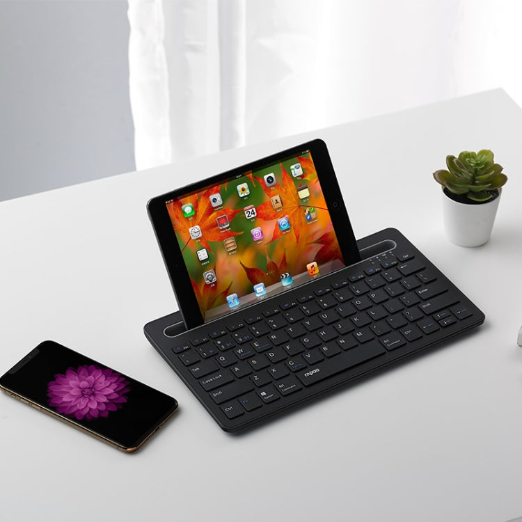 Rapoo XK100 78 Keys Wireless Bluetooth Office Business Keyboard(Black) - free shipping - PMC Jewellery - Order now!