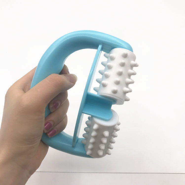 T9142 Plastic Manual Two-wheel Massager Round Handle Massager(Red) - free shipping - PMC TechLife - Order now!