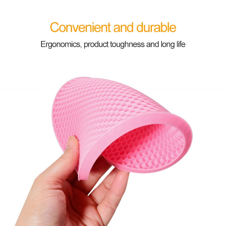 Honeycomb Silicone Round Non-slip Heat Resistant Mat, Size: 18x18x0.8cm(Coffee) - Insulation by PMC TechLife | Online Shopping South Africa | PMC TechLife | Buy Now Pay Later Mobicred