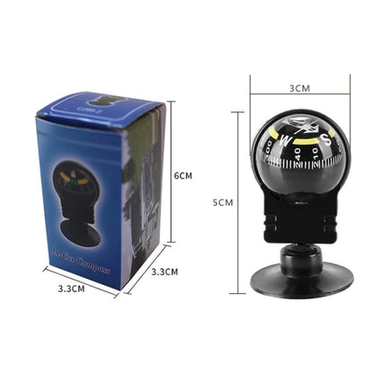 Pocket Ball Compass Instrument Navigation Compass Outdoor Hiking Car Black Compass - Clocks & Car Meters by PMC Jewellery | Online Shopping South Africa | PMC Jewellery | Buy Now Pay Later Mobicred