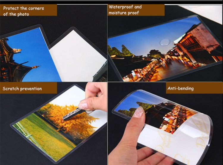 100pcs / Pack 3 Inch 80mic Thickness Clear Laminating Film Plastic film - Arts & Crafts by PMC TechLife | Online Shopping South Africa | PMC TechLife