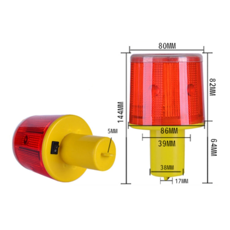 Night Solar Warning Construction Safety Warn Flash Lights Signal Light(Crude) - Warning Lights by PMC TechLife | Online Shopping South Africa | PMC TechLife | Buy Now Pay Later Mobicred