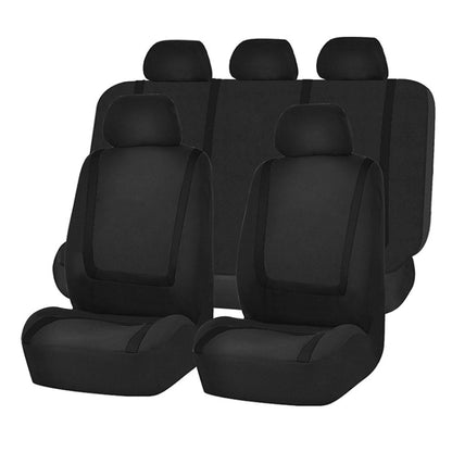 Universal Car Seat Cover Polyester Fabric Automobile Seat Covers Car Seat Cover Vehicle Seat Protector Interior Accessories 4pcs Set Gray - Seat Accessories by PMC Jewellery | Online Shopping South Africa | PMC Jewellery | Buy Now Pay Later Mobicred