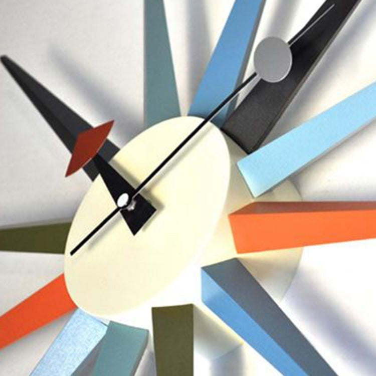 48cm Simple Modern Sun Clock Creative Home Accessories Wall Clock(Log Color Pole) - Wall Clock by PMc TechLife | Online Shopping South Africa | PMc TechLife | Buy Now Pay Later Mobicred