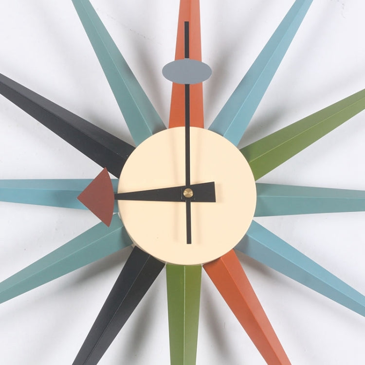 Simple Modern Sun Clock Creative Home Accessories Wall Clock(Red Pole) - Wall Clock by PMC TechLife | Online Shopping South Africa | PMC TechLife