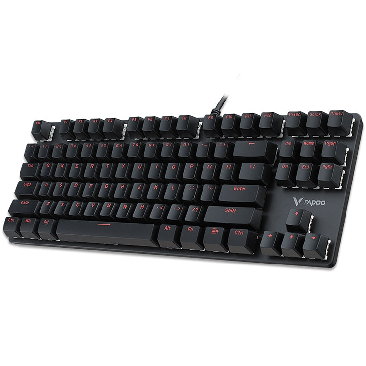 Rapoo V500 87-keys Alloy Edition Desktop Laptop Computer Game Esports Office Home Typing Metal Wired Mechanical Keyboard without Backlight,(Black Shaft) - Wired Keyboard by Rapoo | Online Shopping South Africa | PMC Jewellery | Buy Now Pay Later Mobicred