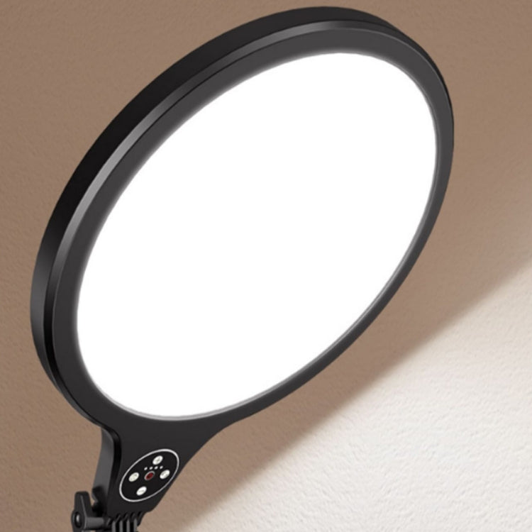 10 inch 26cm Live Broadcast Photography Desktop Beauty Fill Light Bracket, Style:Medium Version+Cooling Bracket(Black) - free shipping - PMC Jewellery - Order now!