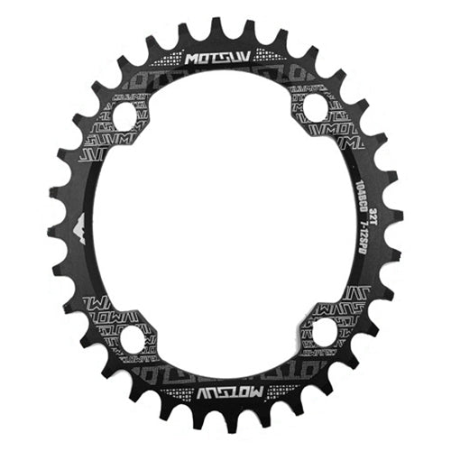 MOTSUV Narrow Wide Chainring MTB  Bicycle 104BCD Tooth Plate Parts(Black) - Bicycle Brake Parts by PMC Jewellery | Online Shopping South Africa | PMC Jewellery | Buy Now Pay Later Mobicred