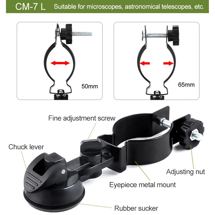 Eyeskey  Universal Mobile Phone Photograph Holder Clip Microscope Astronomical Telescope Clip(CM-7 L) - Accessories by Eyeskey | Online Shopping South Africa | PMC TechLife | Buy Now Pay Later Mobicred