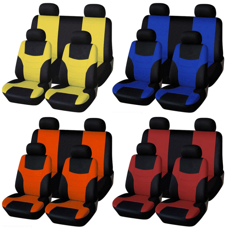 Universal Car Seat Cover Personality Stitching Automotive Chairs Protective Sleeve Cloth Automobile Seats Covers(Yellow) - Seat Accessories by PMC Jewellery | Online Shopping South Africa | PMC Jewellery | Buy Now Pay Later Mobicred