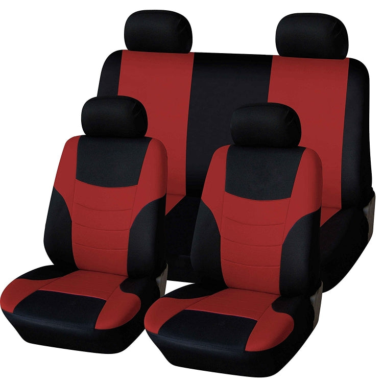 Universal Car Seat Cover Personality Stitching Automotive Chairs Protective Sleeve Cloth Automobile Seats Covers(red) - Seat Accessories by PMC Jewellery | Online Shopping South Africa | PMC Jewellery | Buy Now Pay Later Mobicred