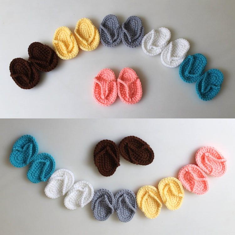 Newborn Babies Photography Props Mini Crocheted Small Slippers, Size:  Newborn Size( White) - Baby Shoes by PMC Jewellery | Online Shopping South Africa | PMC Jewellery | Buy Now Pay Later Mobicred