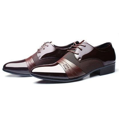 Flat Shoes Breathable Men Business Dress Shoes, Size:48(Brown) - Formal Shoes by PMC Jewellery | Online Shopping South Africa | PMC Jewellery