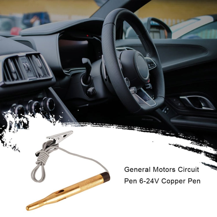 2 PCS 6-24V Copper Electric Pen General Test Light Automotive Circuit Test Pencil - Electronic Test by PMC TechLife | Online Shopping South Africa | PMC TechLife | Buy Now Pay Later Mobicred