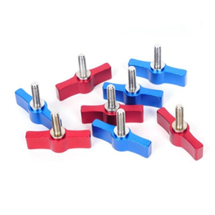 10PCS T-shaped Screw Multi-directional Adjustment Hand Screw Aluminum Alloy Handle Screw, Specification:M6(Red) - Screws by PMC TechLife | Online Shopping South Africa | PMC TechLife | Buy Now Pay Later Mobicred
