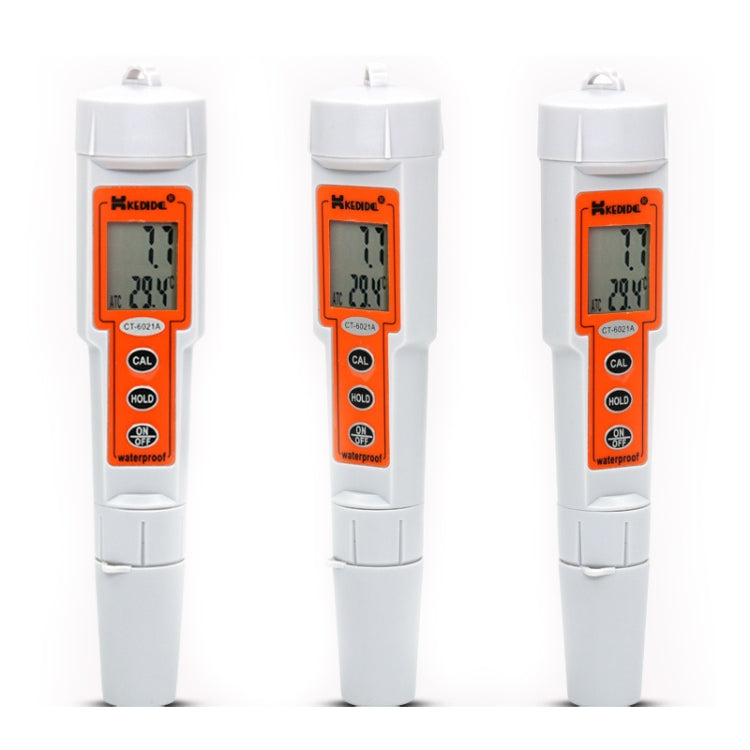 Kedida CT6322 PH Conductivity Temp Meter Portable LCD Digital Water Testing Measurement Pen - PH & Moisture Meter by PMC Jewellery | Online Shopping South Africa | PMC Jewellery | Buy Now Pay Later Mobicred