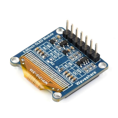 Waveshare 0.96 inch OLED Display Module, 128×64 Resolution, SPI / I2C Communication(C Yellow Blue) - Boards & Shields by Waveshare | Online Shopping South Africa | PMC Jewellery | Buy Now Pay Later Mobicred