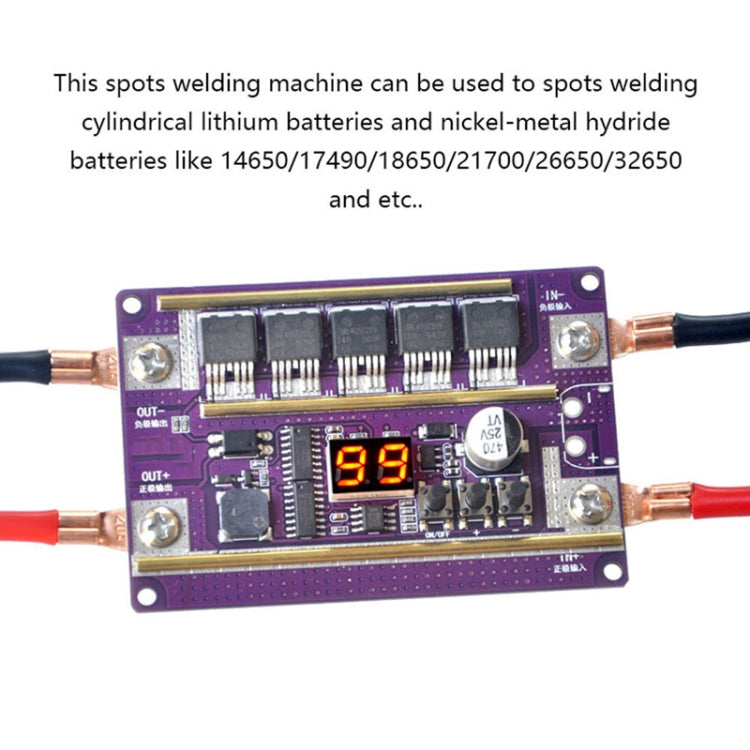Compatible Version 12V Digital Display DIY Battery Spot Welding Machine Pen Control, Style:6 Square Pen - Others by PMC TechLife | Online Shopping South Africa | PMC TechLife | Buy Now Pay Later Mobicred
