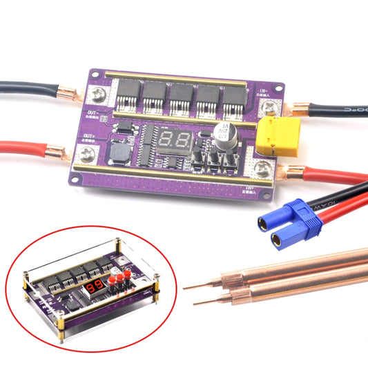 Compatible Version 12V Digital Display DIY Battery Spot Welding Machine Pen Control, Style:6 Square Pen With Case - Others by PMC Jewellery | Online Shopping South Africa | PMC Jewellery | Buy Now Pay Later Mobicred