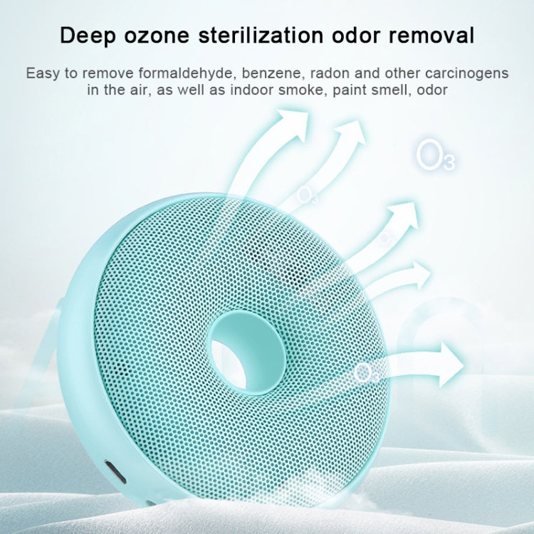 Portable Donut Electric Air Purifier Home Car Anion Ozone Deodorizer(Black) - free shipping - PMC TechLife - Order now!