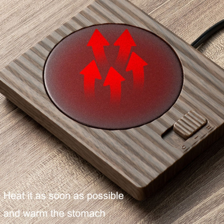 Home USB Constant Temperature Cup Mat Heat Thermos Coaster, Style:With Adapter(Vintage Brown) - USB Heater by PMC TechLife | Online Shopping South Africa | PMC TechLife | Buy Now Pay Later Mobicred