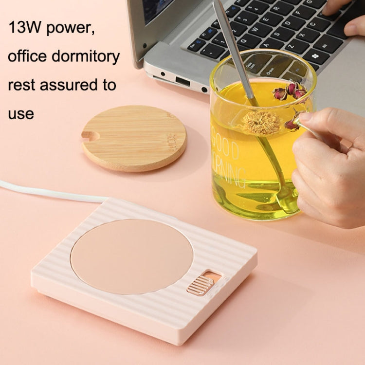 Home USB Constant Temperature Cup Mat Heat Thermos Coaster, Style:With Adapter(Vintage Brown) - USB Heater by PMC TechLife | Online Shopping South Africa | PMC TechLife | Buy Now Pay Later Mobicred
