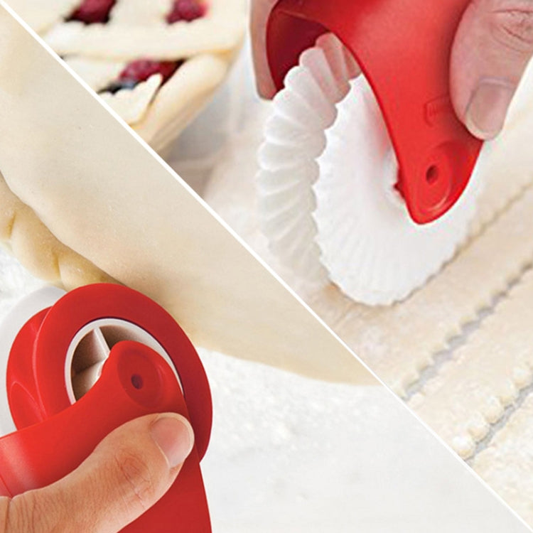 Baking Tools Pasta Cutting Wheel Hemming Wheel Manual Noodle Cutter Roller Knife Creative Kitchen Gadgets(Point Cut) - Baking Pastry Tools by PMC TechLife | Online Shopping South Africa | PMC TechLife | Buy Now Pay Later Mobicred