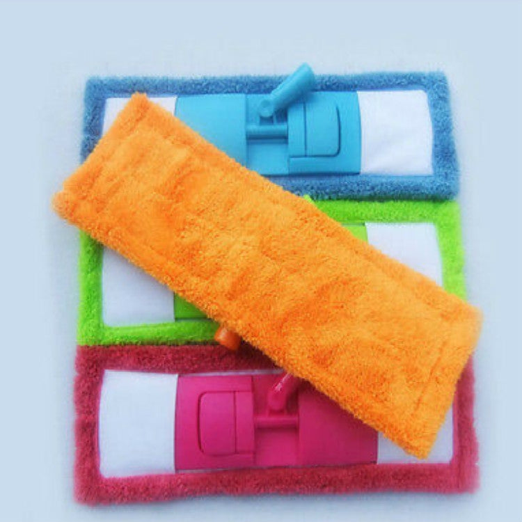 Coral Flannel Head  Padded Flat Replacement Household Company Cleaning Mop Cloth Rag(Red) - Sponges, Cloths & Brushes by PMc TechLife | Online Shopping South Africa | PMc TechLife | Buy Now Pay Later Mobicred