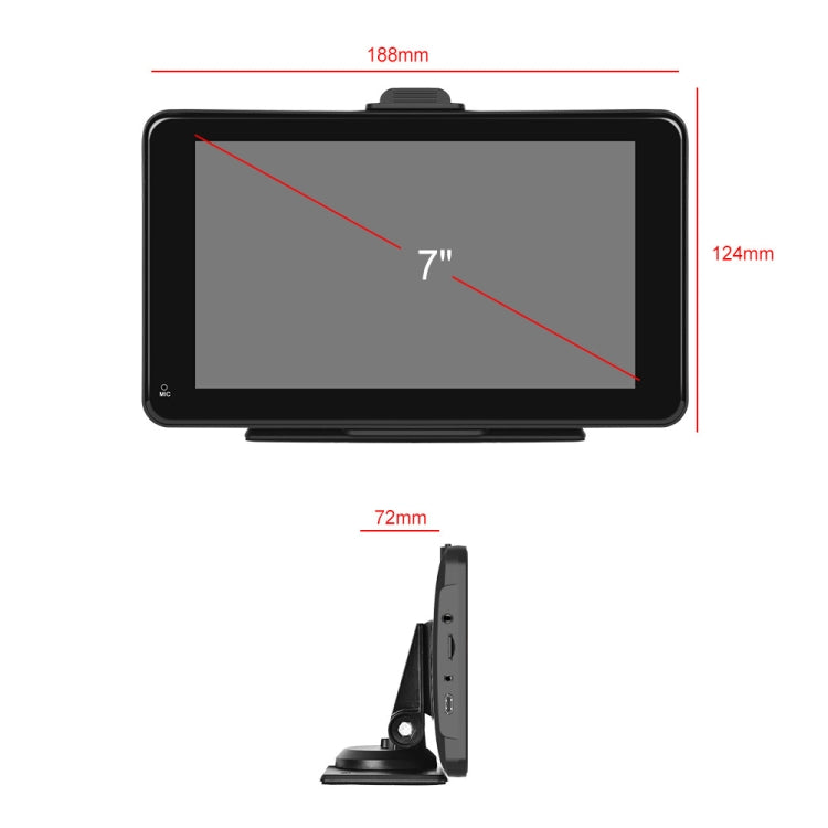A3135 7 Inch HD Wired Smart Screen With Wireless CarPlay + Android Auto + Android With With 64G Memory Card - Car MP3 & MP4 & MP5 by PMC TechLife | Online Shopping South Africa | PMC TechLife | Buy Now Pay Later Mobicred