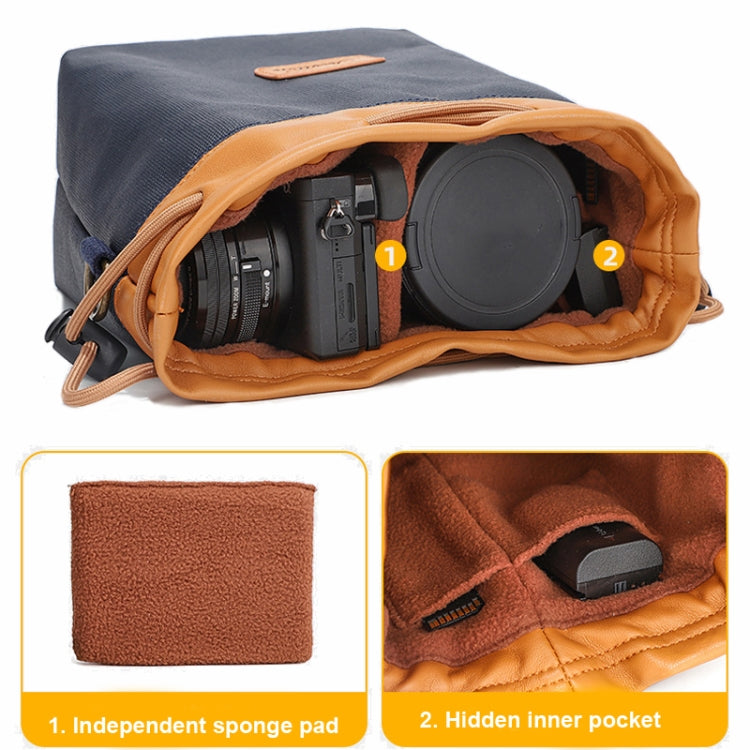 S.C.COTTON Camera Lens Protection Bag Liner Bag Waterproof Camera Storage Bag, Size: L(Gray) - free shipping - PMC TechLife - Order now!