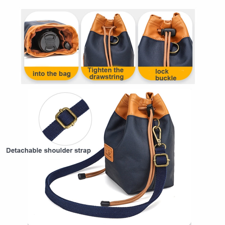S.C.COTTON Camera Lens Protection Bag Liner Bag Waterproof Camera Storage Bag, Size: L(Blue) - free shipping - PMC TechLife - Order now!