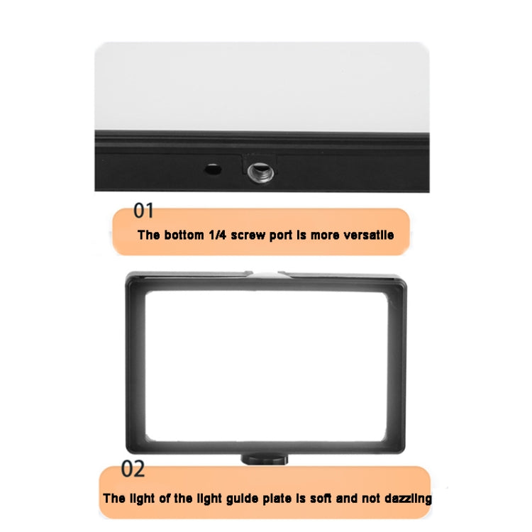 6 Inch 3200-5500K Three-color Temperature Photography Flat-panel Live Fill Light,Spec: 2.1m Bracket - Selfie Light by PMC TechLife | Online Shopping South Africa | PMC TechLife